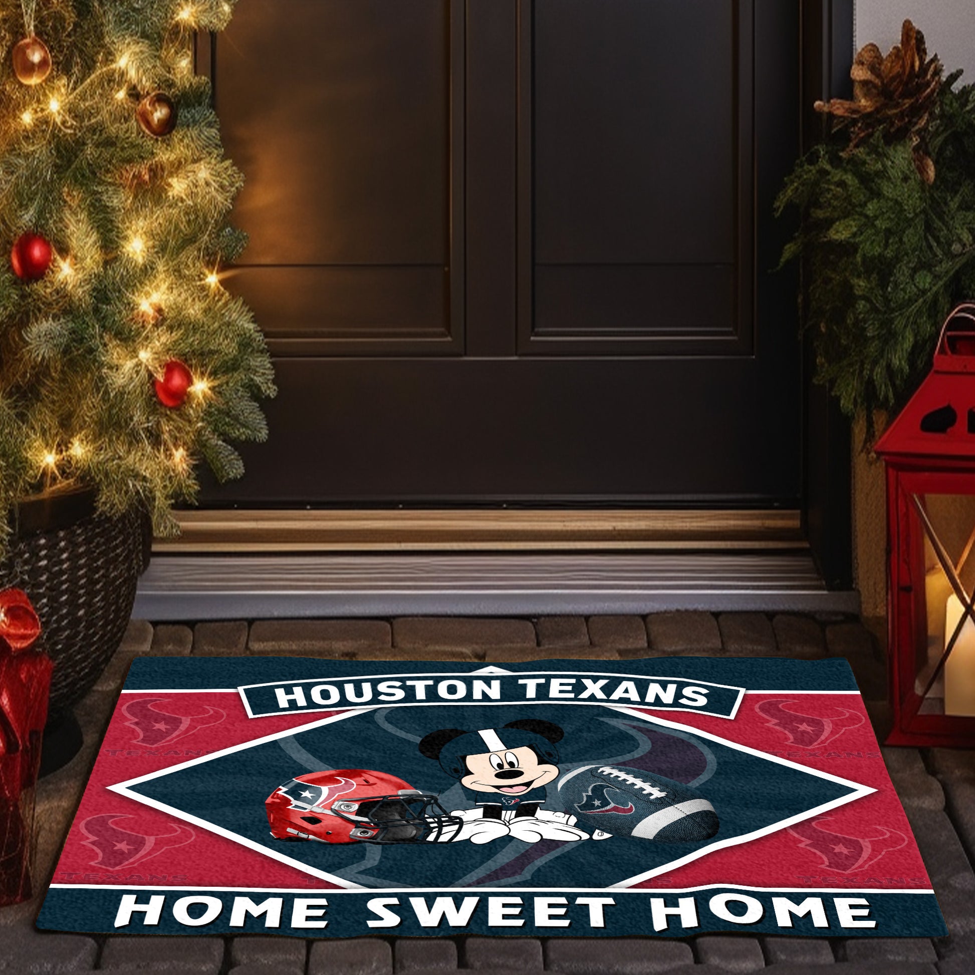 Houston Texans Doormat, Sport Team And MK Doormat, FootBall Fan Gifts EHIVM-52641