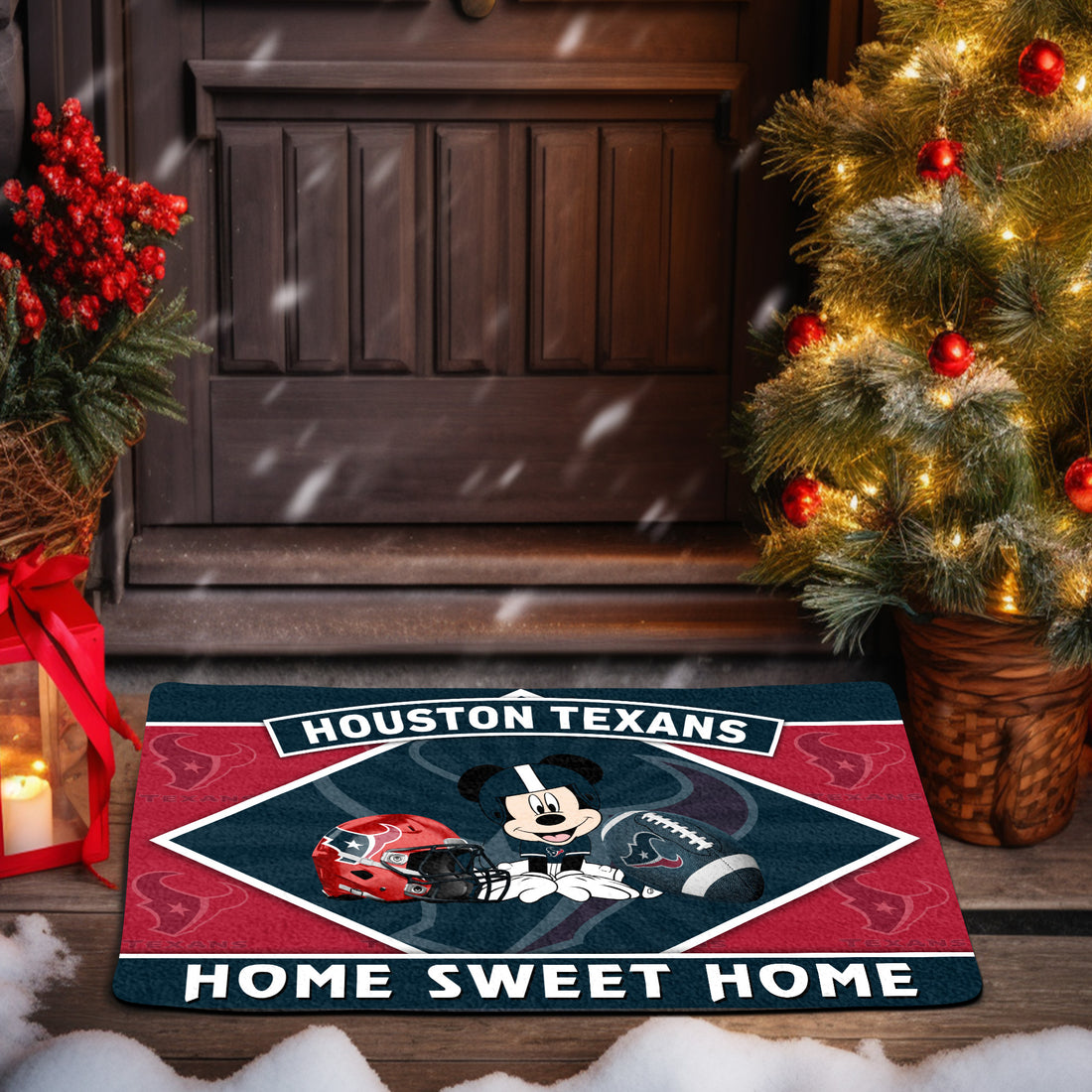 Houston Texans Doormat, Sport Team And MK Doormat, FootBall Fan Gifts EHIVM-52641