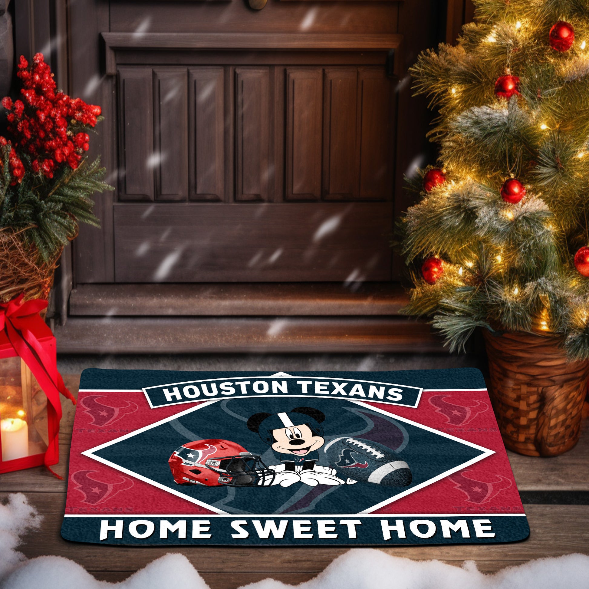 Houston Texans Doormat, Sport Team And MK Doormat, FootBall Fan Gifts EHIVM-52641