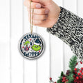 Houston Texans Grinch Circle Aluminium Ornament 2 Side Trending New Arrivals H52900 ETUG311023