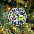 Houston Texans Grinch Circle Aluminium Ornament 2 Side Trending New Arrivals H52900 ETUG311023
