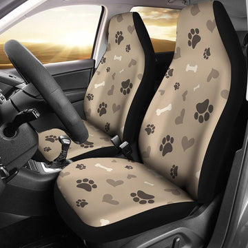 Pet Love Theme Car Seat Covers Car Seat Set Of Two Universal Car Seat Cover