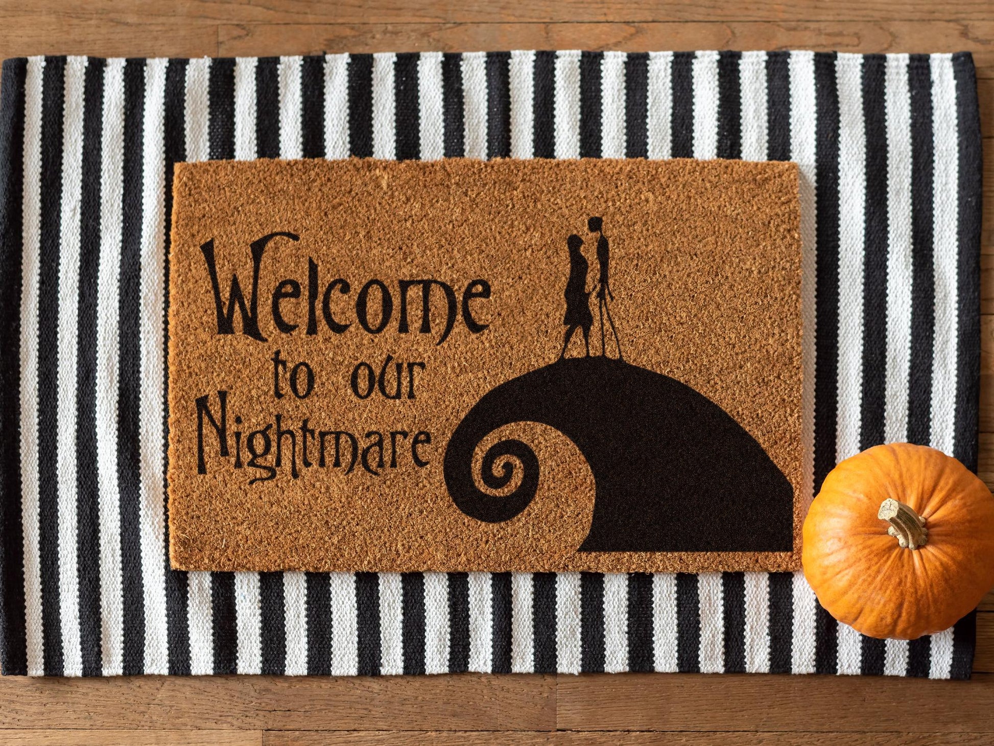 Jack Skellington To Our Nightmare Before Christmas Doormat