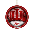 Indiana Hoosiers Circle Aluminium Custom Ornament 2 Side Trending New Arrivals H52912 ETUG311023