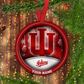 Indiana Hoosiers Circle Aluminium Custom Ornament 2 Side Trending New Arrivals H52912 ETUG311023