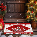 Indiana Hoosiers Doormat Custom Your Family Name, Sport Team And MK Doormat, FootBall Fan Gifts EHIVM-52722