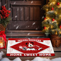 Indiana Hoosiers Doormat, Sport Team And MK Doormat, FootBall Fan Gifts