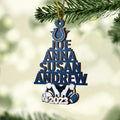 Indianapolis Colts 2 Layered Piece Wooden Ornament Custom Names And Choose Number Of Names, Sport Team And Christmas Tree Ornament ETRG-52211