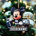 Indianapolis Colts 2 Layered Wooden Ornament Personalized Your Name, Football Team And MK Mouse Ornament, Football Lover Gifts ETHY-52624