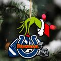 Indianapolis Colts 2 Layered Wooden Ornament Personalized Your Name, GR And American Football Team Ornament, Football Lover Gifts, Hanging Decorations ETHY-52254