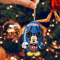 Indianapolis Colts 2 Layered Wooden Ornament Personalized Your Name, MK Mouse And Sport Team Ornament, Sport Gifts, Sport Decorations ETHY-52118