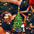 Indianapolis Colts 2 Layered Wooden Ornament Personalized Your Name, SN And Peanut Ornament, Christmas Gifts For Sport Fan, Home Decorations ETHY-52306