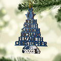 Indianapolis Colts 3 Layered Piece Wooden Ornament Custom Names And Choose Number Of Names, Sport Team And Christmas Tree Ornament, Sport Gifts ETRG-51794