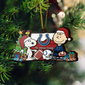 Indianapolis Colts 3 Layered Piece Wooden Ornament Custom Your Family Name, SN And Charlie Brown Ornament, Gift For Sport Lovers, Sport Hanging Decorations EHIVM-52349