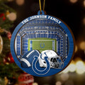 Indianapolis Colts  3 Layered Piece Wooden Ornament Custom Your Family Name, Sport Stadium Ornament, Sport Gifts ETRG-52162
