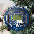Indianapolis Colts  3 Layered Piece Wooden Ornament Custom Your Family Name, Sport Stadium Ornament, Sport Gifts ETRG-52162