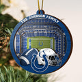 Indianapolis Colts  3 Layered Piece Wooden Ornament Custom Your Family Name, Sport Stadium Ornament, Sport Gifts ETRG-52162