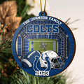 Indianapolis Colts 3 Layered Piece Wooden Ornament Your Family Name And Year, Sport Ornament, Fan Gifts, Hanging Decoration EHIVM-52183