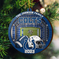 Indianapolis Colts 3 Layered Piece Wooden Ornament Your Family Name And Year, Sport Ornament, Fan Gifts, Hanging Decoration EHIVM-52183