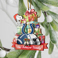 Indianapolis Colts And SN 2 Layered Piece Wooden Ornament Custom Your Family Name, Sport Ornament, Fan Gifts, Hanging Decorations EHIVM-52192