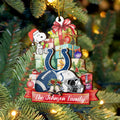 Indianapolis Colts And SN 2 Layered Piece Wooden Ornament Custom Your Family Name, Sport Ornament, Fan Gifts, Hanging Decorations EHIVM-52192