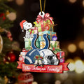 Indianapolis Colts And SN 2 Layered Piece Wooden Ornament Custom Your Family Name, Sport Ornament, Fan Gifts, Hanging Decorations EHIVM-52192