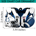 Indianapolis Colts Car Ornament Custom Name And Number, Sport Ornament , Sport Decorations ETRG-52166