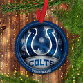 Indianapolis Colts Circle Aluminium Custom Ornament 2 Side Trending New Arrivals H52912 ETUG311023