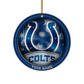 Indianapolis Colts Circle Aluminium Custom Ornament 2 Side Trending New Arrivals H52912 ETUG311023