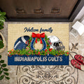 Indianapolis Colts Doormat Personalized Your Name, Sport Team Doormat, Christmas Gifts For Football Fan, Home Decor ETHY-52726