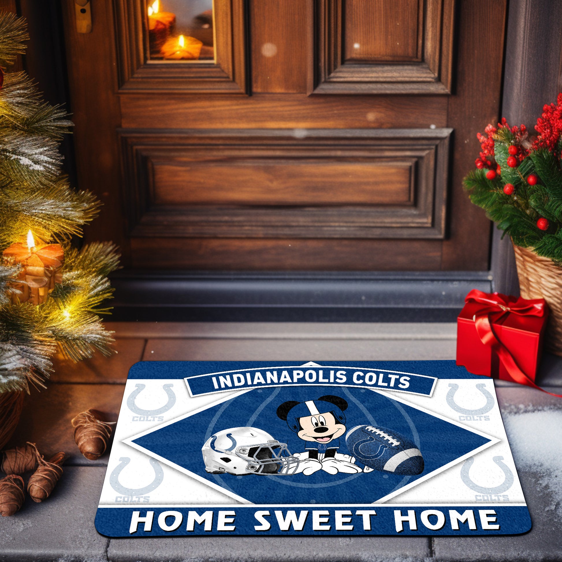 Indianapolis Colts Doormat, Sport Team And MK Doormat, FootBall Fan Gifts EHIVM-52641