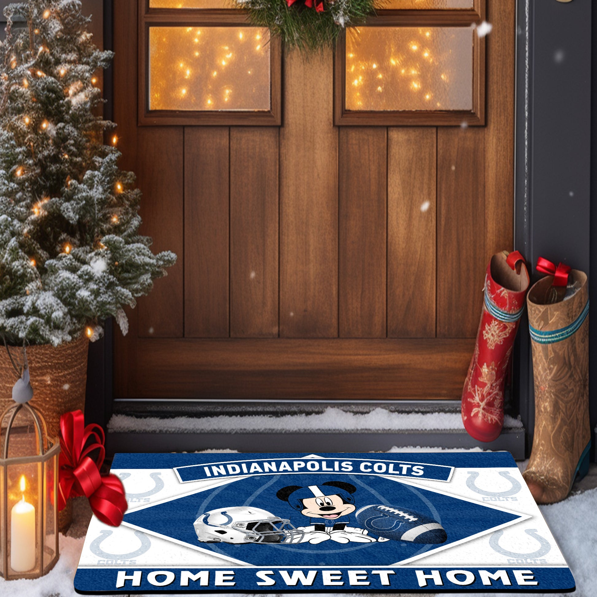 Indianapolis Colts Doormat, Sport Team And MK Doormat, FootBall Fan Gifts EHIVM-52641