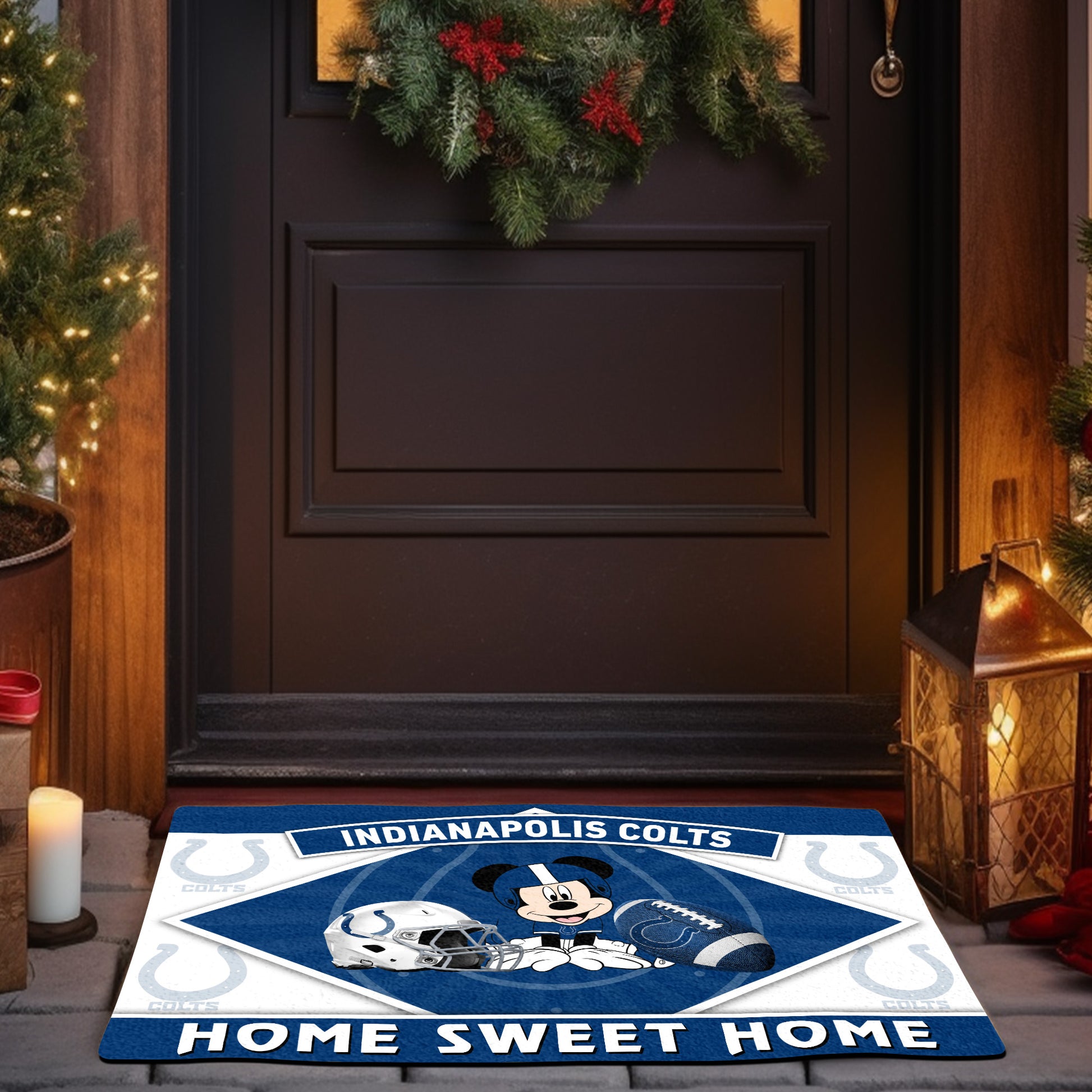 Indianapolis Colts Doormat, Sport Team And MK Doormat, FootBall Fan Gifts EHIVM-52641