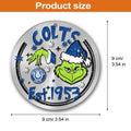 Indianapolis Colts Grinch Circle Aluminium Ornament 2 Side Trending New Arrivals H52900 ETUG311023