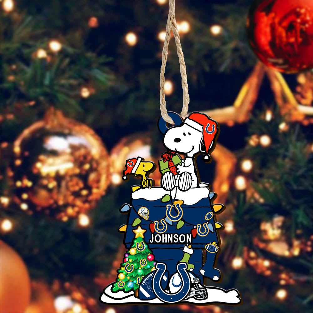 Indianapolis Colts Wooden Ornament Personalized Your Name, SN Ornament, Christmas Gifts For Sport Lovers, Sport Home Decorations ETHY-52323