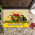 Iowa Hawkeyes Doormat Personalized Your Name, Sport Team Doormat, Christmas Gifts For Football Fan, Home Decor ETHY-52726