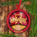 Iowa State Cyclones Circle Aluminium Custom Ornament 2 Side Trending New Arrivals H52912 ETUG311023