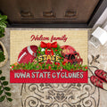 Iowa State Cyclones Doormat Personalized Your Name, Sport Team Doormat, Christmas Gifts For Football Fan, Home Decor ETHY-52726