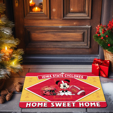 Iowa State Cyclones Doormat, Sport Team And MK Doormat, FootBall Fan Gifts
