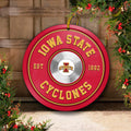 Iowa State Cyclones Fitness Circle Aluminium Ornament 2 Side Trending New Arrivals H52883 ETUG311023