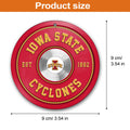 Iowa State Cyclones Fitness Circle Aluminium Ornament 2 Side Trending New Arrivals H52883 ETUG311023