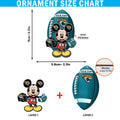 Jacksonville Jaguars 2 Layered Wooden Ornament Personalized Your Name, MK Mouse And Sport Team Ornament, Sport Gifts, Sport Decorations ETHY-52118