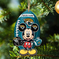 Jacksonville Jaguars 2 Layered Wooden Ornament Personalized Your Name, MK Mouse And Sport Team Ornament, Sport Gifts, Sport Decorations ETHY-52118