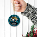 Jacksonville Jaguars Circle Aluminium Custom Ornament 2 Side Trending New Arrivals H52912 ETUG311023
