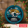 Jacksonville Jaguars Circle Aluminium Custom Ornament 2 Side Trending New Arrivals H52912 ETUG311023