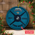 Jacksonville Jaguars Fitness Circle Aluminium Custom Ornament 2 Side Trending New Arrivals H52884 ETUG311023