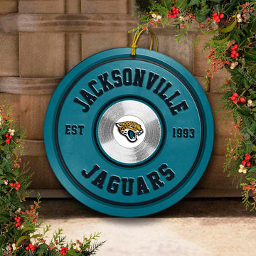 Jacksonville Jaguars Fitness Circle Aluminium Ornament 2 Side Trending New Arrivals H52883 ETUG311023