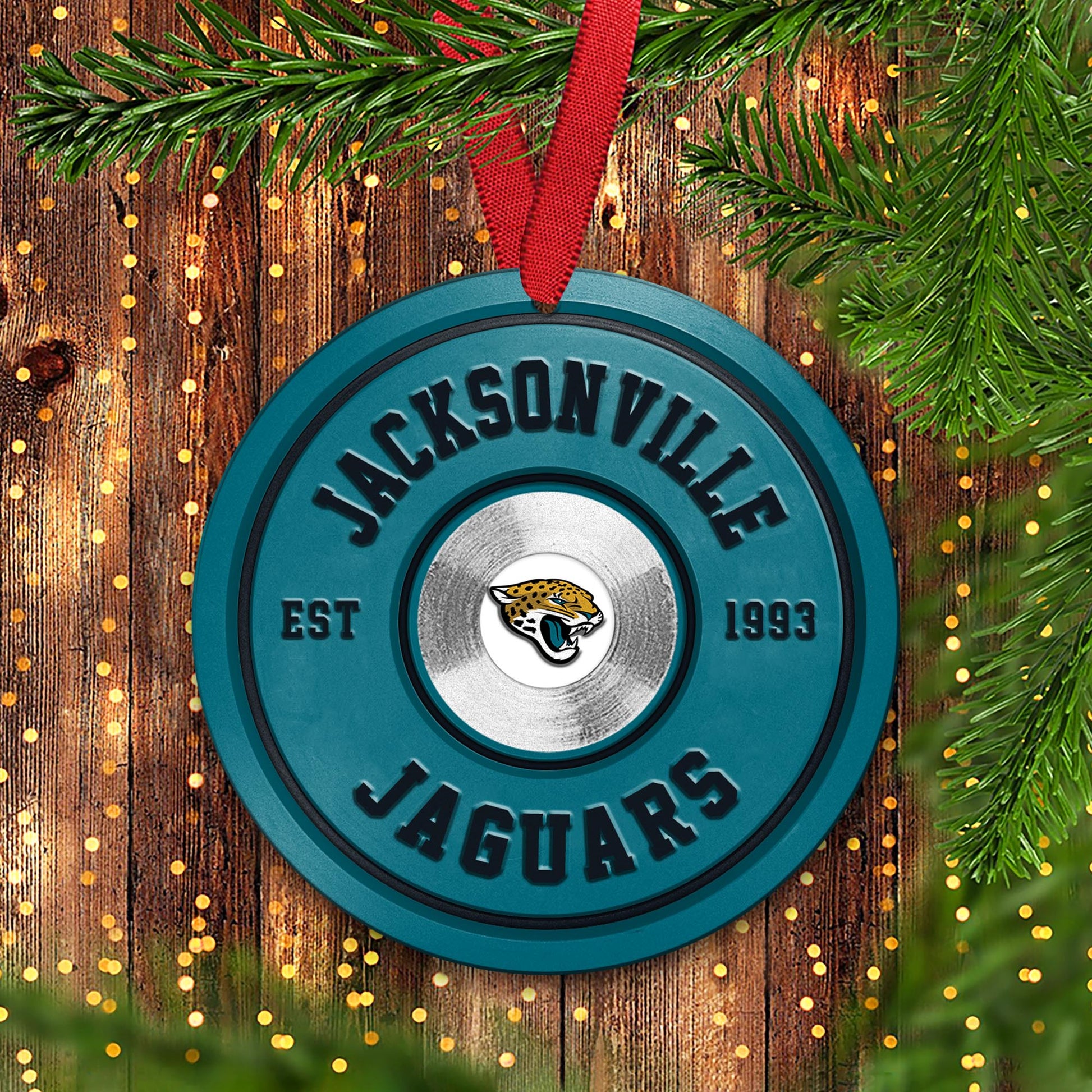 Jacksonville Jaguars Fitness Circle Aluminium Ornament 2 Side Trending New Arrivals H52883 ETUG311023