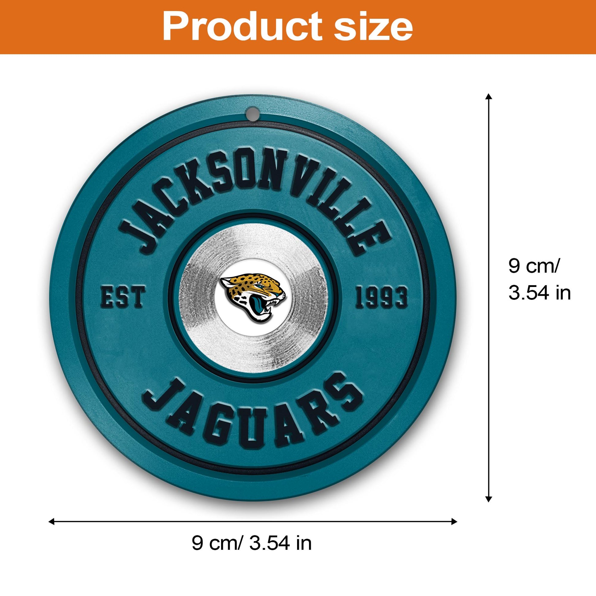 Jacksonville Jaguars Fitness Circle Aluminium Ornament 2 Side Trending New Arrivals H52883 ETUG311023