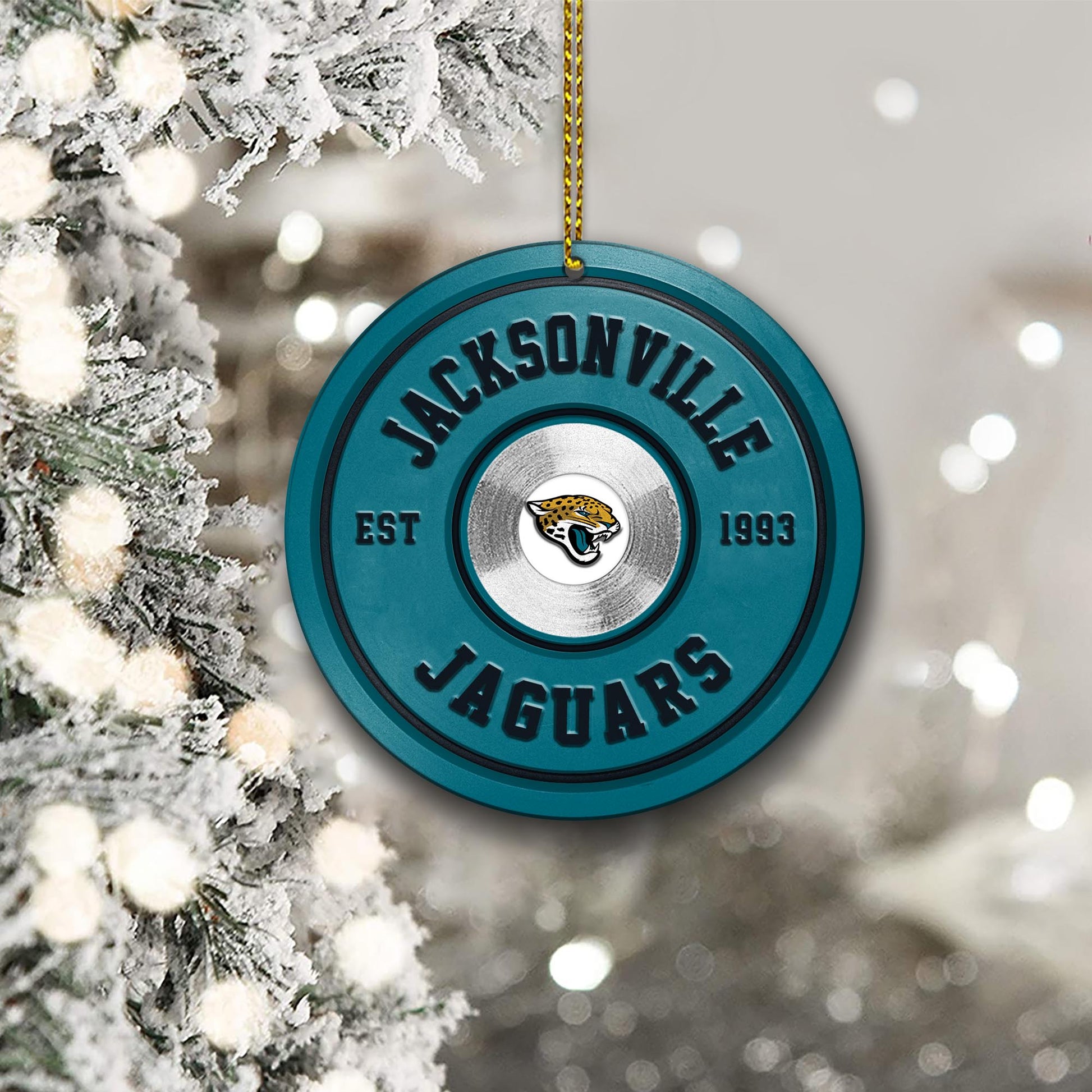 Jacksonville Jaguars Fitness Circle Aluminium Ornament 2 Side Trending New Arrivals H52883 ETUG311023